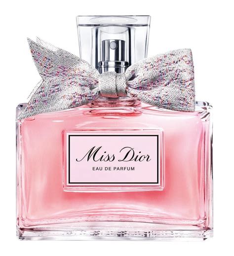 bottle of miss dior fragrance bow